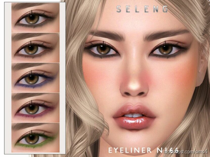 Sims 4 Female Makeup Mod: Eyeliner N166 (Featured)