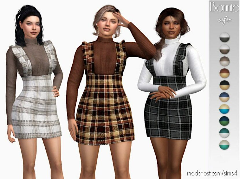 Sims 4 Female Clothes Mod: Bonnie Outfit (Featured)