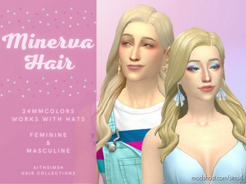 Sims 4 Adult Mod: Minerva Hair F (Featured)