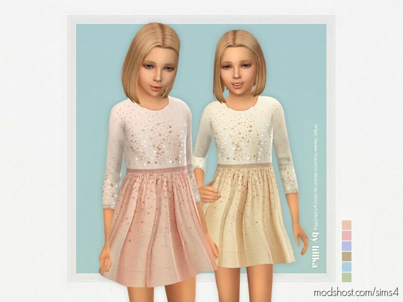 Sims 4 Female Clothes Mod: Nea Dress (Featured)