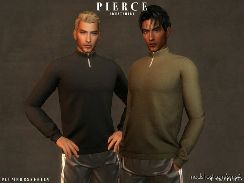 Sims 4 Everyday Clothes Mod: PIERCE Sweatshirt (Featured)