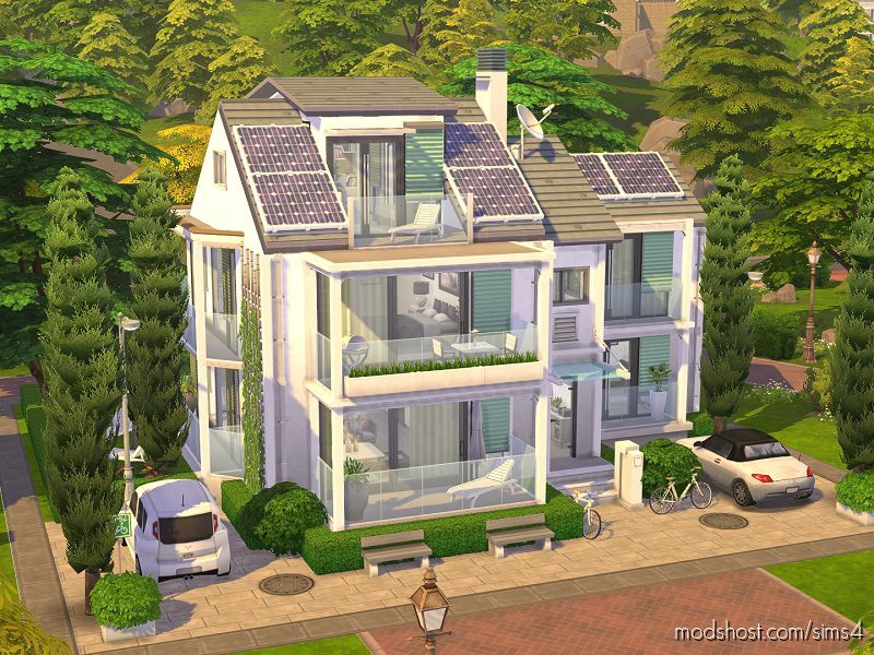 Sims 4 House Mod: Modern Family Home No CC (Featured)