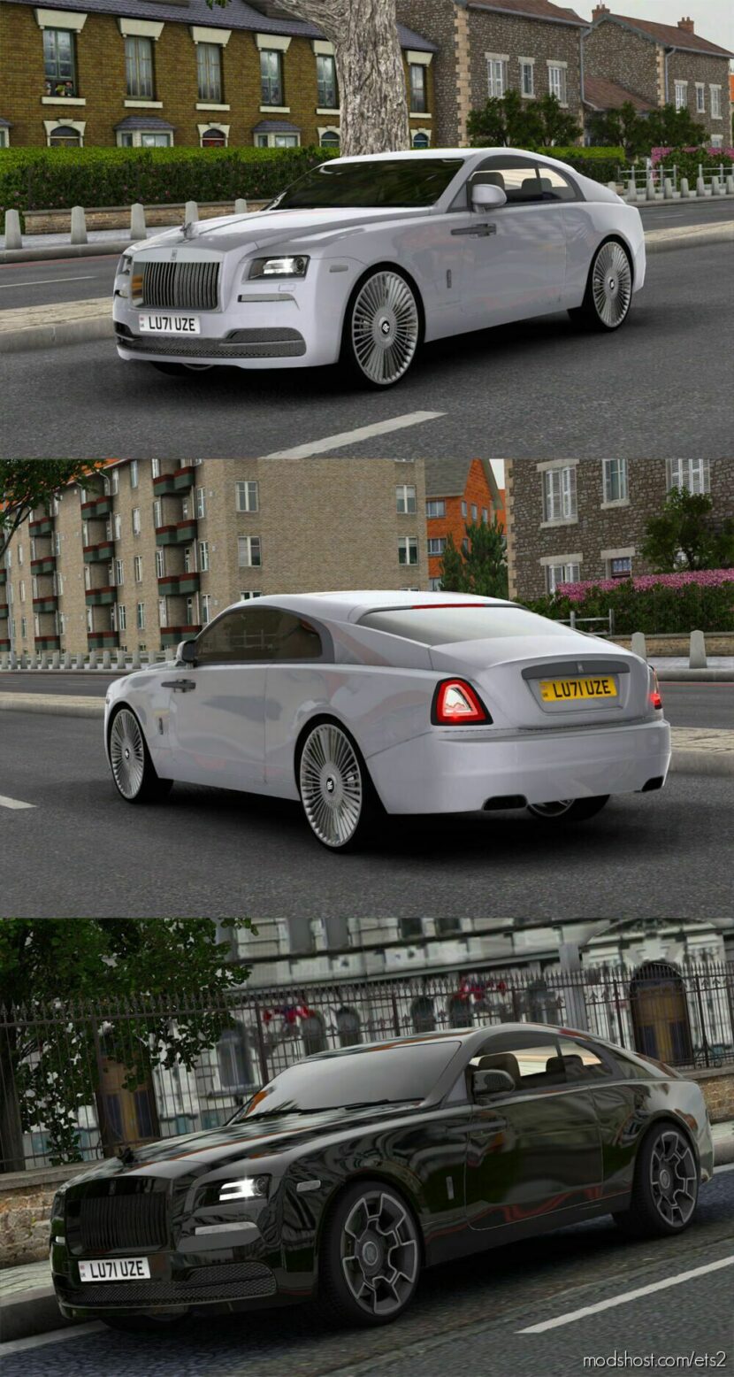 ETS2 Realistic Car Mod: Rolls-Royce Wraith 2016 V1.1 1.47 (Featured)