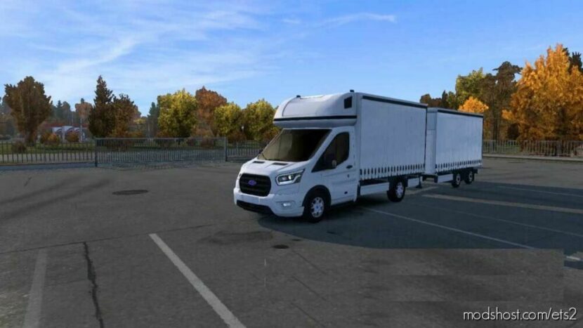 ETS2 Ford Mod: Transit Megapack Trailers FIX (Featured)