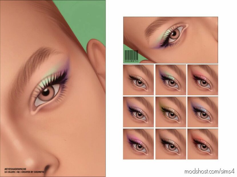 Sims 4 Eyeshadow Makeup Mod: N190 (Featured)