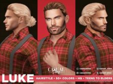 Sims 4 Male Mod: Luke Hairstyle (Featured)