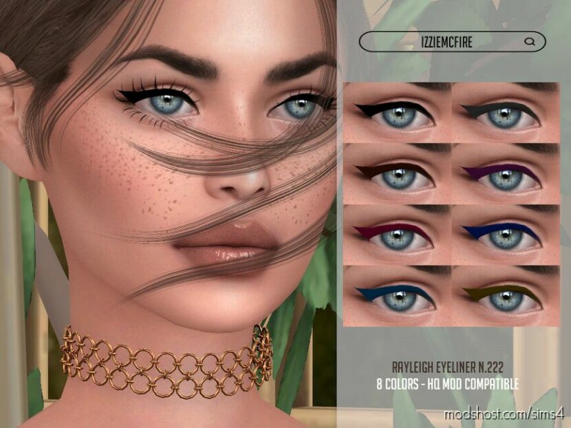 Sims 4 Female Makeup Mod: Rayleigh Eyeliner N222 (Featured)