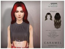 Sims 4 Female Hair Mod: Caramel - Style 4 (Featured)