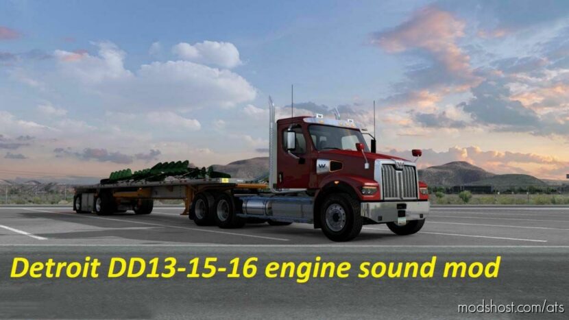 ATS Mod: DD13-15-16 Sound + Engine Pack 1.47 (Featured)