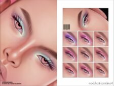 Sims 4 Female Makeup Mod: Eyeshadow N191 (Featured)