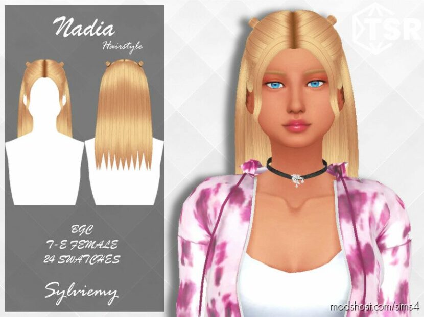 Sims 4 Elder Mod: Nadia Hairstyle (Featured)