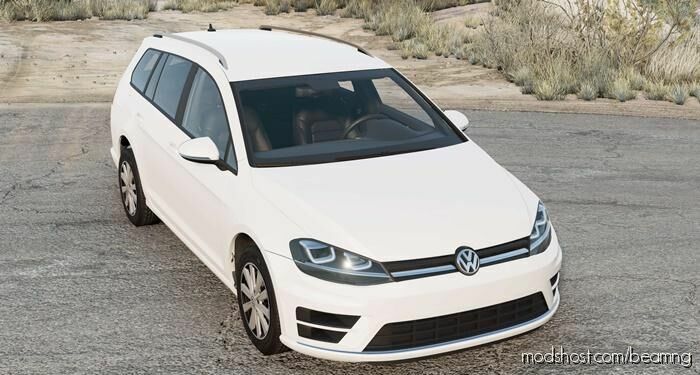 BeamNG Volkswagen Car Mod: Golf R Estate (MK7) 2017 V1.1 (Featured)