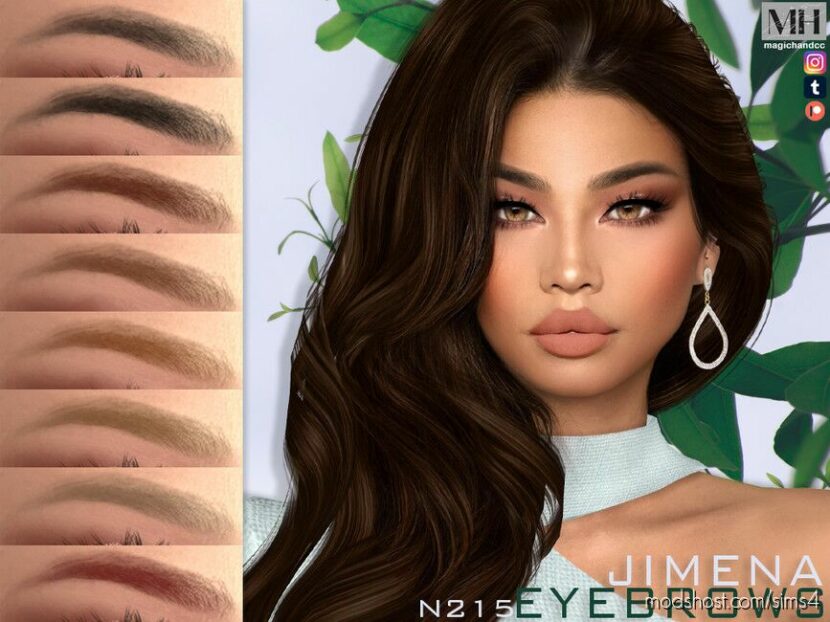 Sims 4 Hair Mod: Jimena Eyebrows N215 (Featured)