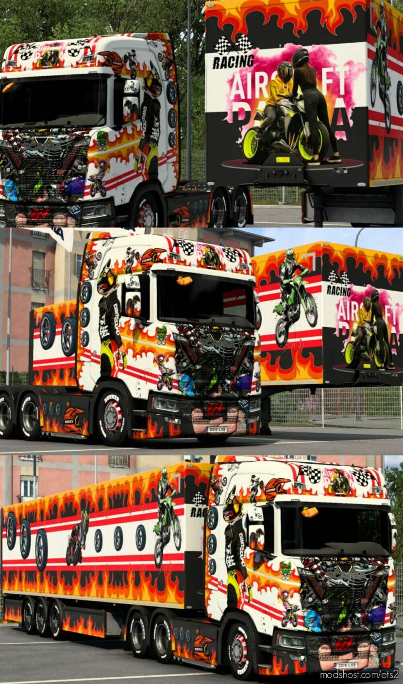 ETS2 Scania Mod: Bike Riders Skin (Featured)