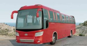 BeamNG Kia Mod: Granbird Persian RED BUS (Featured)