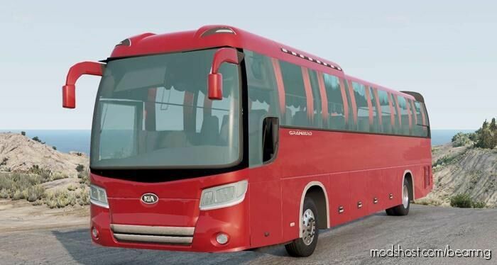 BeamNG Kia Mod: Granbird Persian RED BUS (Featured)