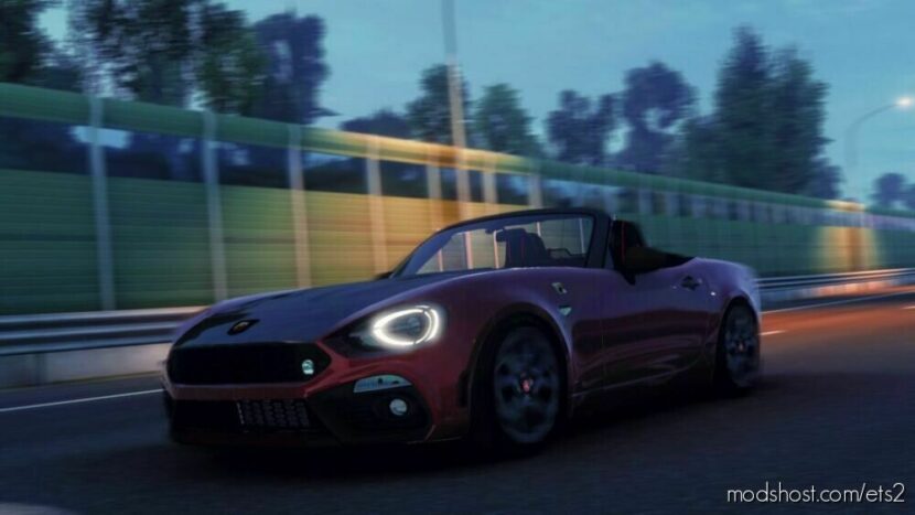 ETS2 Car Mod: Abarth 124 Spider 1.47 (Featured)