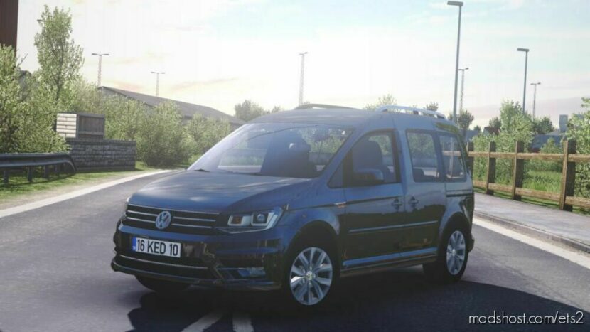 ETS2 Volkswagen Car Mod: Caddy 1.47 (Featured)