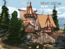 Sims 4 House Mod: Forest Cottage No CC (Featured)