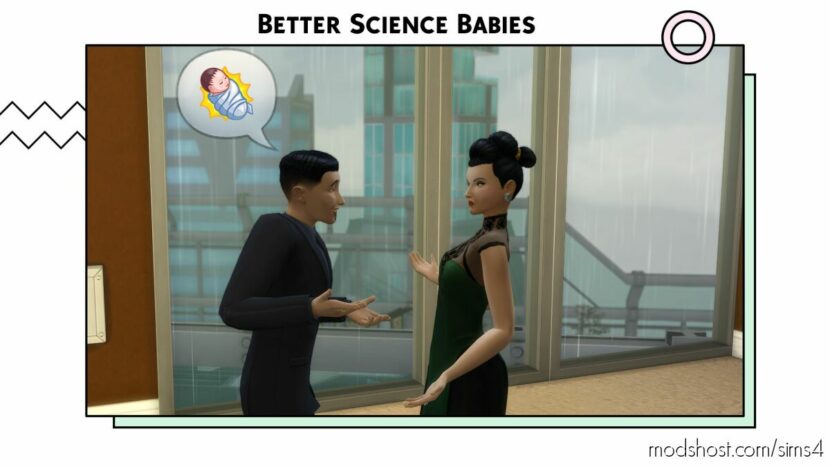 Sims 4 Mod: Better Science Babies Interactions (Featured)