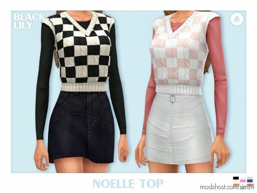 Sims 4 Adult Clothes Mod: Noelle Set (Featured)