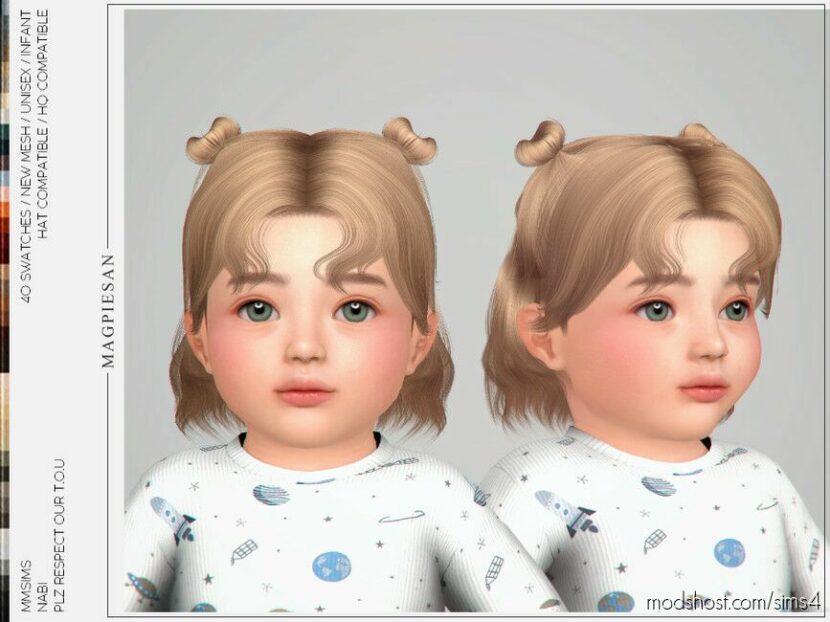 Sims 4 Kid Mod: Nabi Hair for Infant (Featured)