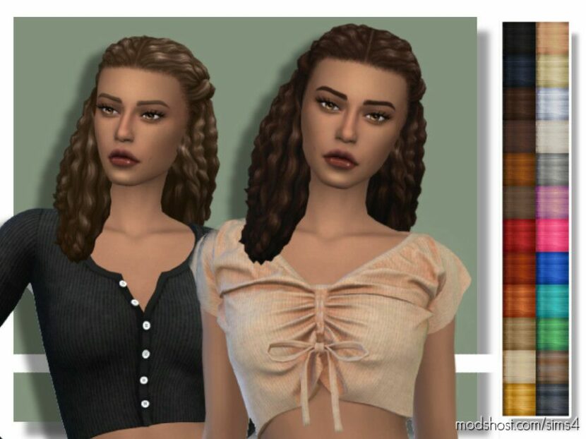 Sims 4 Female Mod: Monica Hairstyle (Featured)