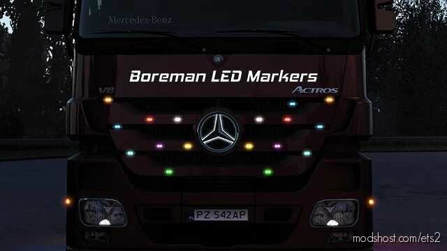 ETS2 Part Mod: Boreman LED Marker Lights Pack 1.47 (Featured)