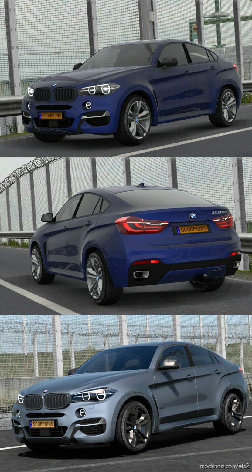 ETS2 BMW Car Mod: X6 M50D F16 V2.7 1.47 (Featured)