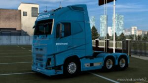 ETS2 Volvo Mod: Skin Volvo FH 2012 Postnord 1.40-1.47 (Image #2)