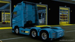 ETS2 Volvo Mod: Skin Volvo FH 2012 Postnord 1.40-1.47 (Image #3)