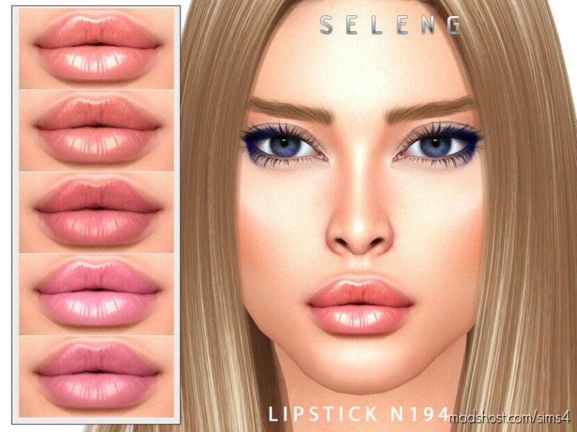 Sims 4 Female Makeup Mod: Lipstick N194 (Featured)