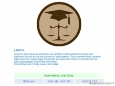 Sims 4 Mod: Lawyer Career (Featured)