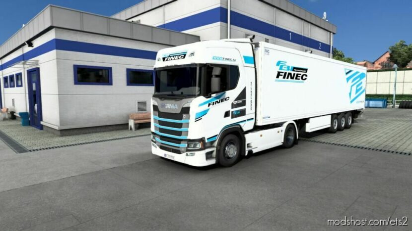 ETS2 Scania Mod: Combo Skin FB Transport Finec (Featured)