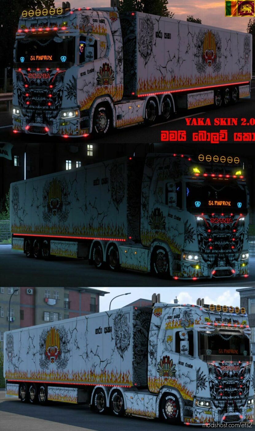 ETS2 Scania Mod: SRI Lanka Yaka Skin 2.0 (Featured)