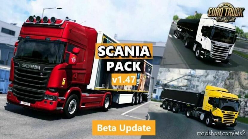 ETS2 Scania Truck Mod: P-G-R And Streamline Series Pack 1.47 (Featured)