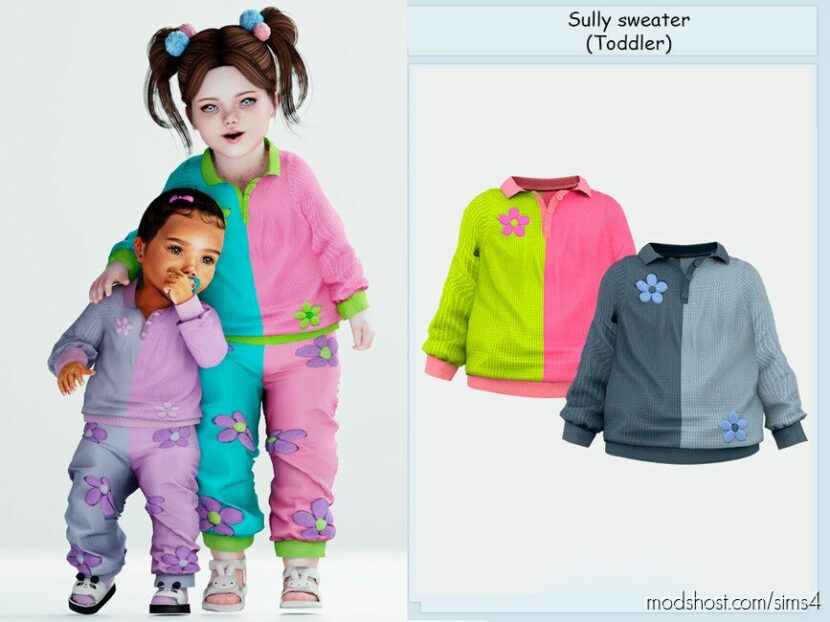 Sims 4 Kid Clothes Mod: Sully Set For Toddler (Featured)