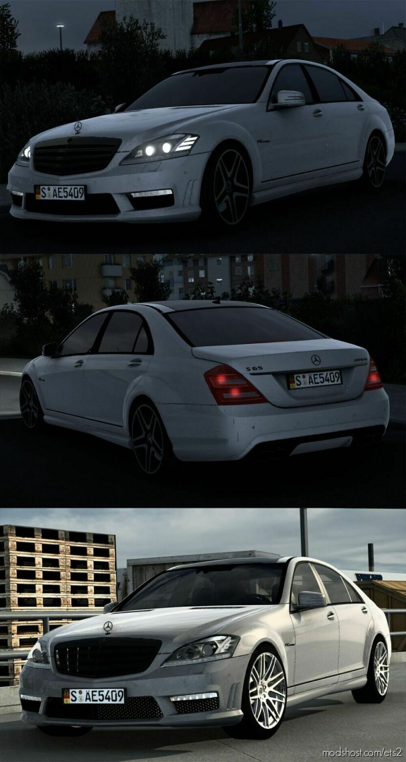 ETS2 Mercedes-Benz Car Mod: W221 2012 S65 AMG V3.4 1.47 (Featured)