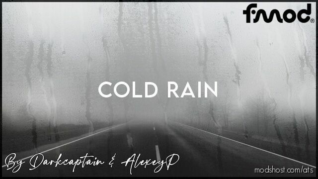 ATS Rain Weather Mod: Cold Rain V0.34 1.47 (Featured)