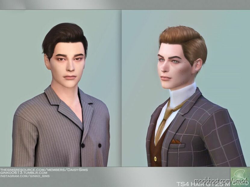 Sims 4 Adult Mod: Slicked Back Hairstyle for Men (Featured)