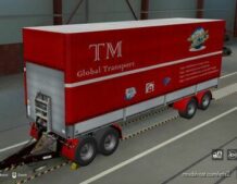 ETS2 Mod: skin trailer TANDEM red TM Global Transport by maury79 1.46 (Image #3)