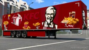 ETS2 Mod: KFC Trailers Skin (Image #2)