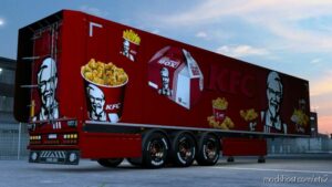 ETS2 Mod: KFC Trailers Skin (Image #3)