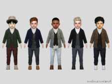 Sims 4 Teen Clothes Mod: Hilary Suit Jacket (Image #3)