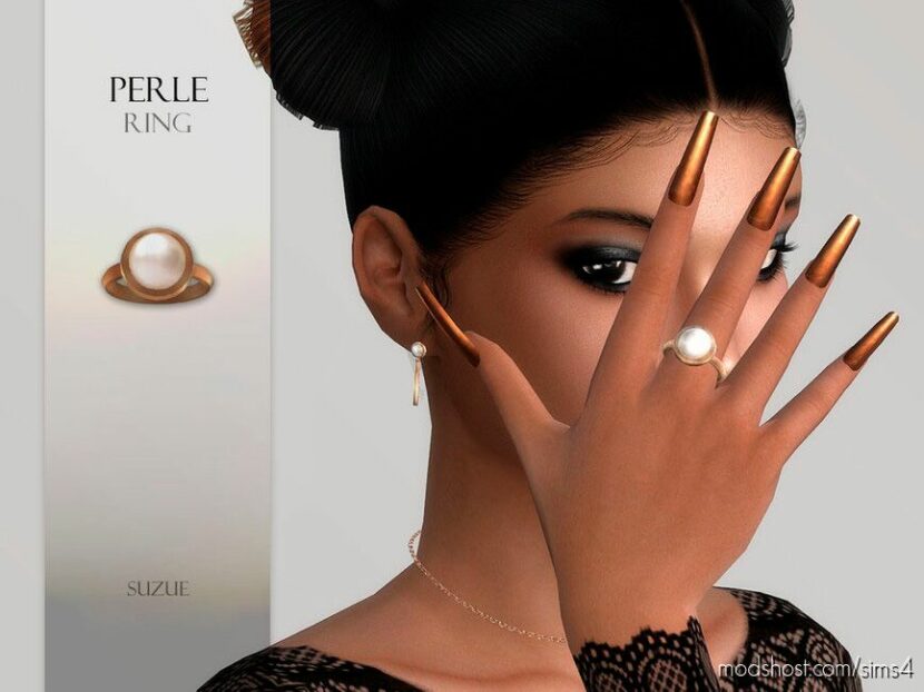 Sims 4 Female Accessory Mod: Perle Ring (Featured)