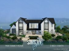 Sims 4 House Mod: Pier Family Home No CC (Featured)