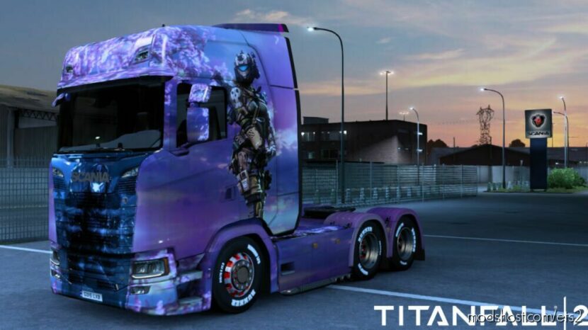 ETS2 Scania Mod: Titanfall 2 Woman Skin (Featured)