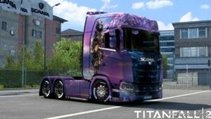 ETS2 Scania Mod: Titanfall 2 Woman Skin (Image #2)