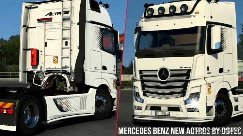 ETS2 Mercedes-Benz Truck Mod: Mercedes Benz NEW Actros V1.1 1.47 (Featured)