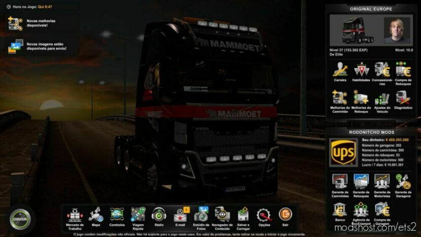 ETS2 Save Mod: Profile Original Europe By Rodonitcho Mods 1.47 (Featured)